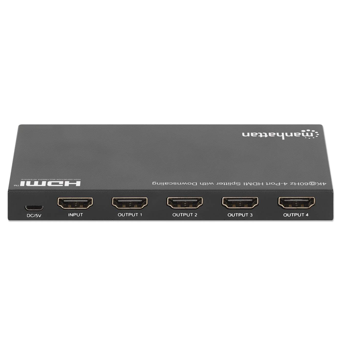 4K@60Hz 4 Port HDMI Splitter with Downscaling - Premium 4K HDMI Switch for Multiple Displays | Perfect for Home Theater, Gaming & Conference Room Setup