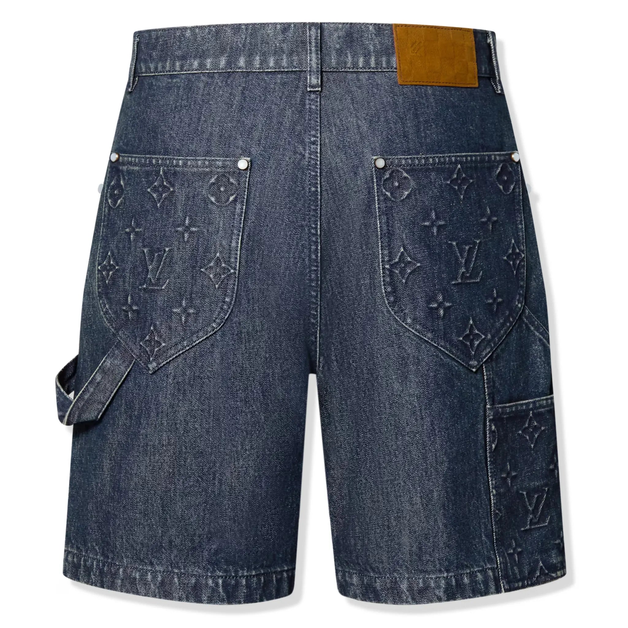 Louis Vuitton Denim Workwear Shorts for Men - High-End Designer Casual Shorts | Perfect for Summer Outfits, Beach Vacations & Streetwear Fashion