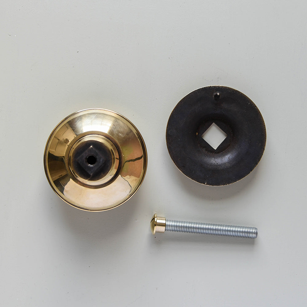 Vintage Polished Antique Brass Prestbury Door Handle - Classic Cabinet & Drawer Pull for Kitchen, Bathroom & Furniture Hardware (Set of 2)
