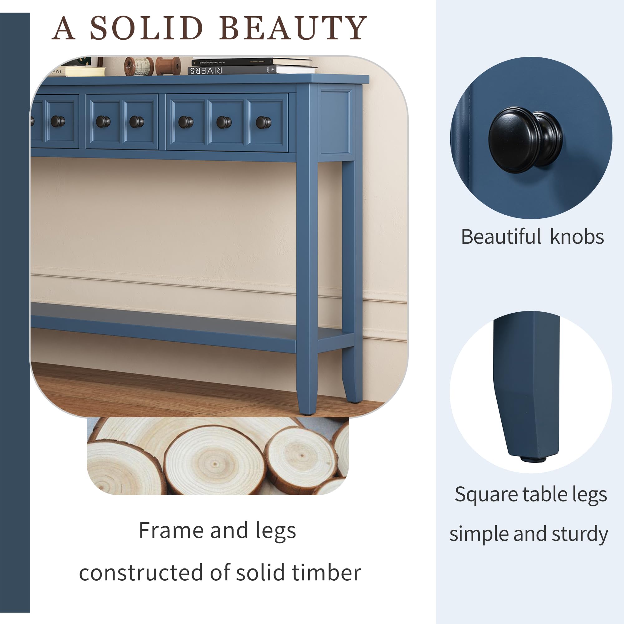Rustic Console Table Sofa Table Entryway Table 60