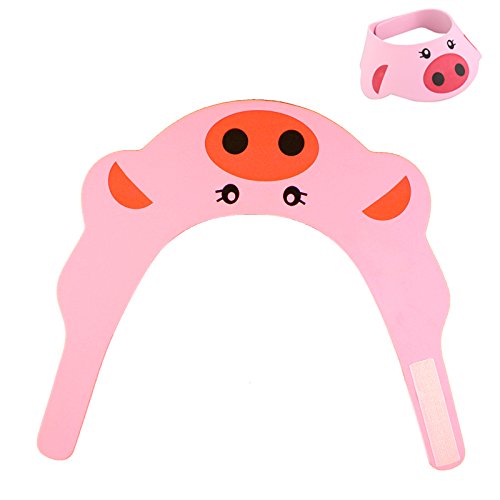 Futaba Baby Shower Bath Protect Soft Cap - Pink Waterproof Infant Bathing Hat for Newborn Toddler | Perfect for Bath Time, Swimming & Photo Shoots