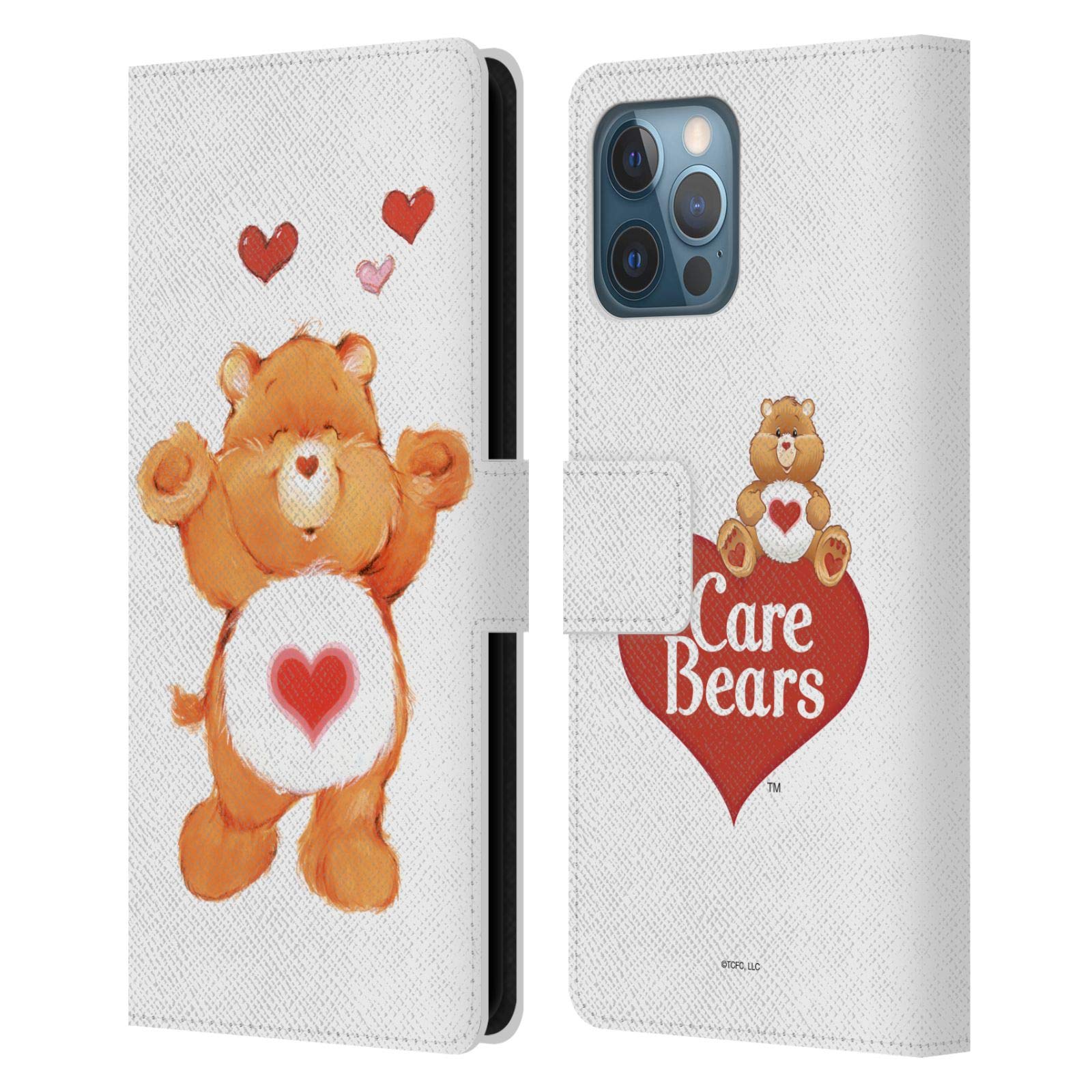 Care Bears Tenderheart Classic Leather Book Wallet Case for iPhone 12 Pro Max - Officially Licensed by Head Case Designs, Perfect for Everyday Use and Travel