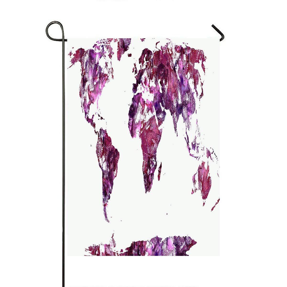ECZJNT 28x40 Inch World Map Garden Flag - Outdoor Decorative Flag for Home, Party, Yard & Garden Decor - Perfect for Patio, Lawn, and Seasonal Celebrations
