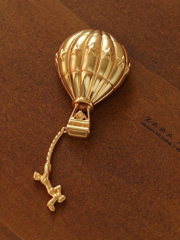 Romantic Hot Air Balloon Necklace - Elegant Jewelry Gift for Women, Perfect for Date Night & Anniversary Celebrations