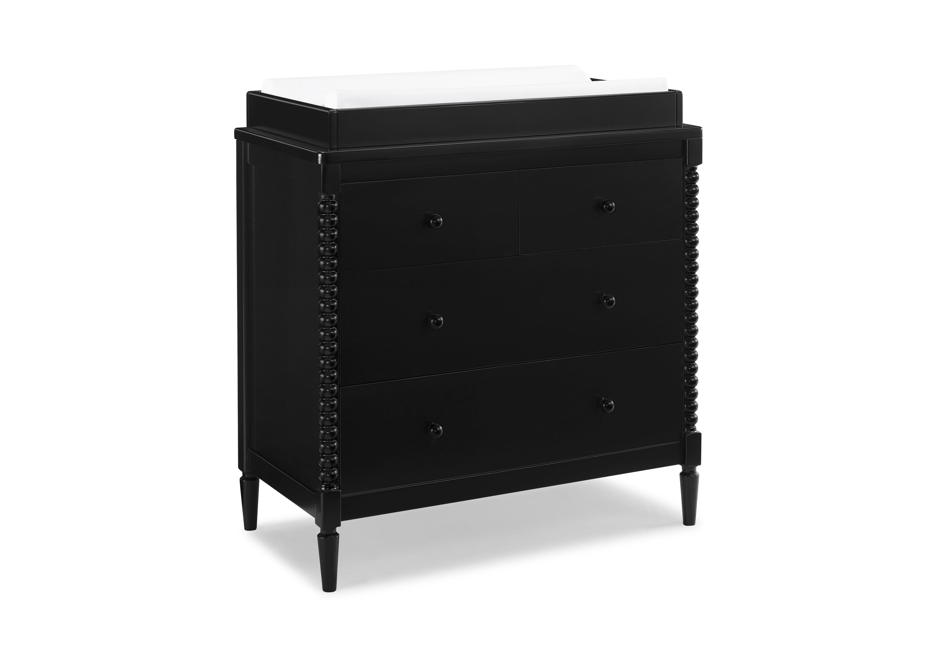 Saint 4-Drawer Baby Dresser with Changing Table Top & Safety Interlocking Drawers - Perfect Nursery Storage Solution for Diapers, Clothes & Baby Essentials