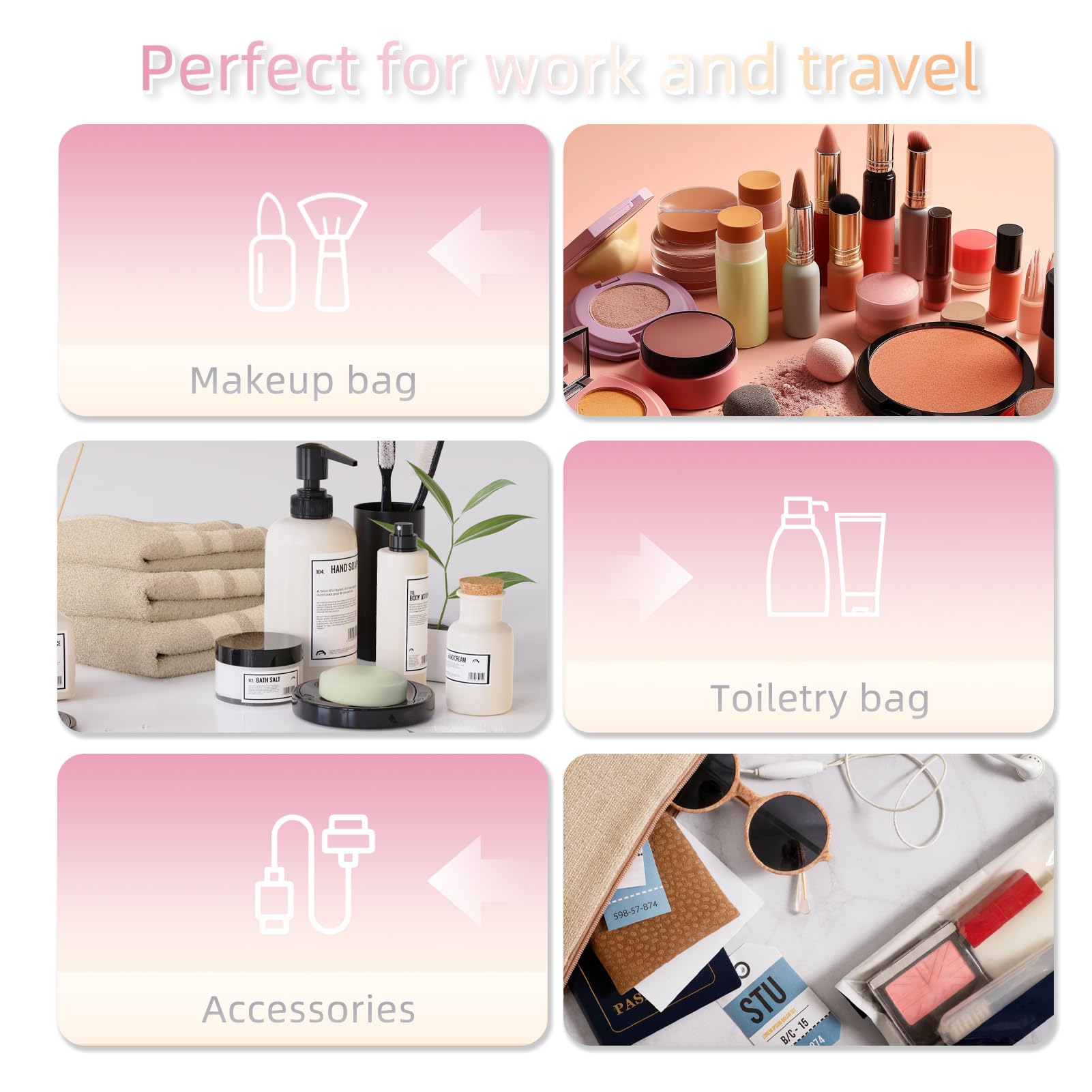Luxury Glitter Makeup Bag for Women - Shiny Cosmetic Organizer, Cute Canvas Toiletry Pouch for Travel, Girls Gift (Silver) - Perfect for Travel, Gym & Daily Beauty Essentials