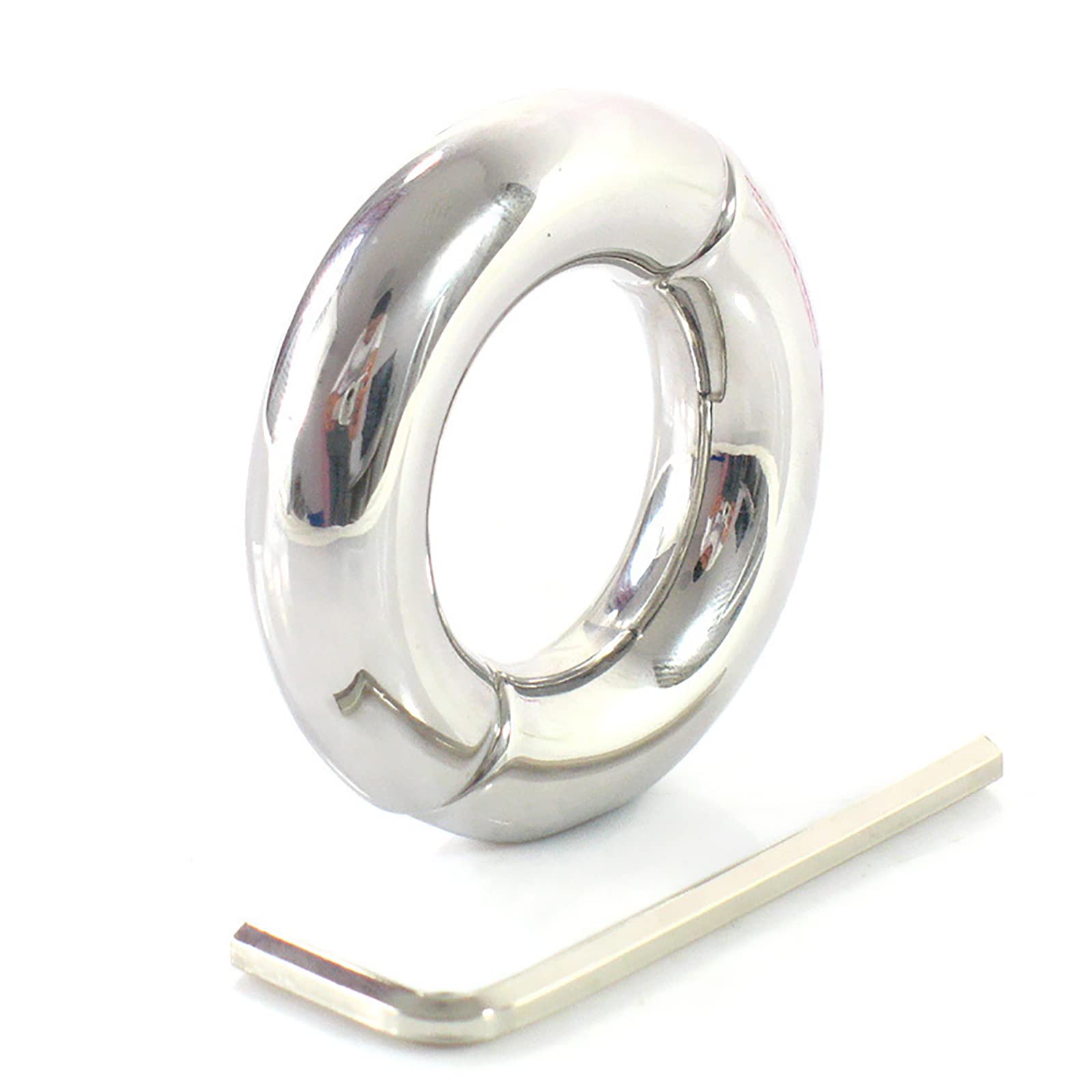 Premium Metal Penis Ring for Men - Cock Ring & Testicle Ring Set, Adult Sex Toy for Couples & Solo Pleasure (3.3cm/1.3in) - Enhance Erections & Intimacy in Bedroom Play