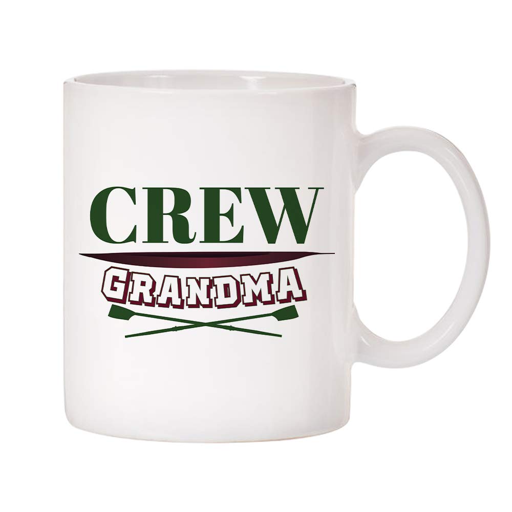 Sports Family 11oz Ceramic Coffee Mugs with Handle - Funny Crew & Grandma Design - Perfect for Office, Home & Gifts