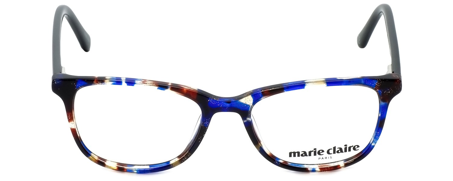 Premium Designer Reading Glasses MC6237 BLB - Blue Black Frame 47mm +2.50 Strength for Women & Men - Perfect for Reading, Office Work & Computer Use
