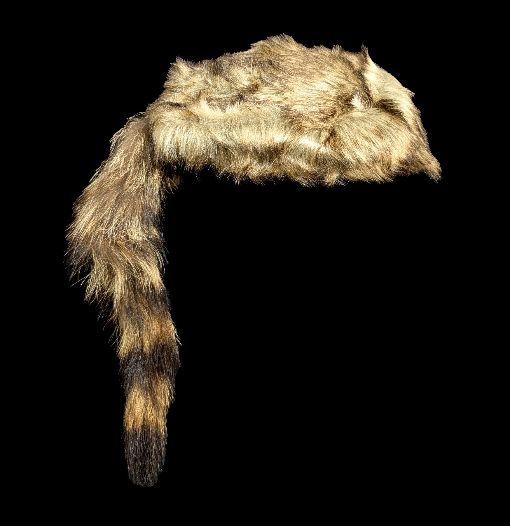 Warm and Cozy Raccoon Hat with Attachable Tail - Perfect for Halloween Costumes, Cosplay, and Winter Outdoor Activities