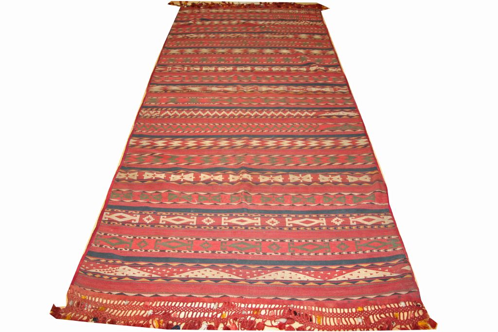 Handwoven Antique Jijim Contemporary Area Rug - Z7218 | Perfect for Boho Living Room, Bedroom & Home Decor