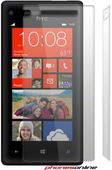 HTC 8X Screen Protectors (2-Pack) - HD Clear Anti-Scratch Film for HTC Windows Phone 8X - Perfect for Daily Protection Against Scratches & Drops