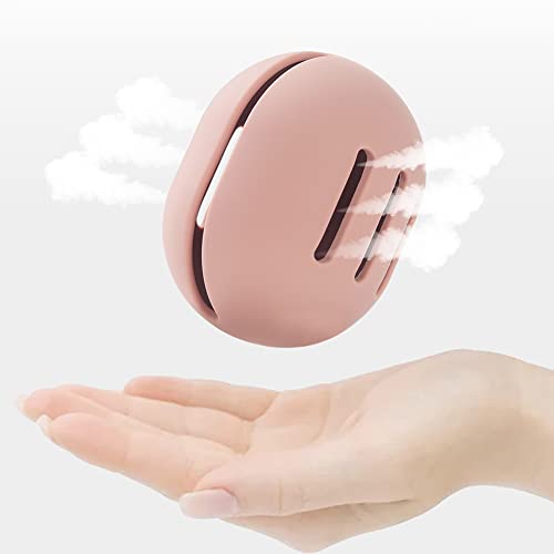 BEZOX Travel Makeup Sponge Holder Case - Breathable Silicone Beauty Blender Storage Container for On-the-Go | Perfect for Travel, Gym & Daily Makeup Organization (Pink)