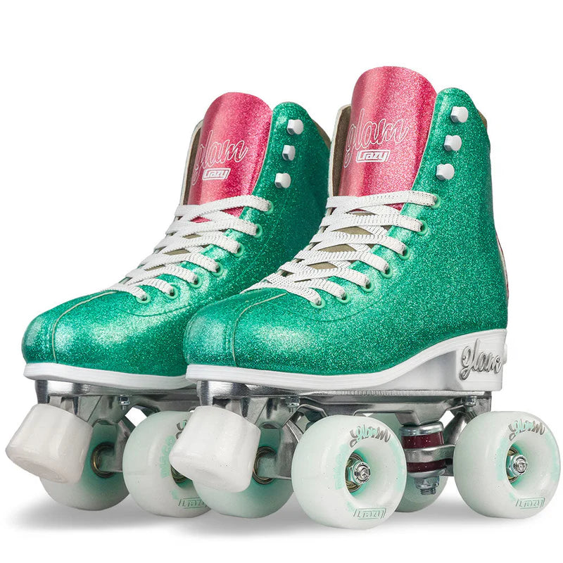 GLAM Adjustable Roller Skates for Women & Girls - Teal Color Outdoor & Indoor Skating - Perfect for Fitness, Recreation & Roller Rinks