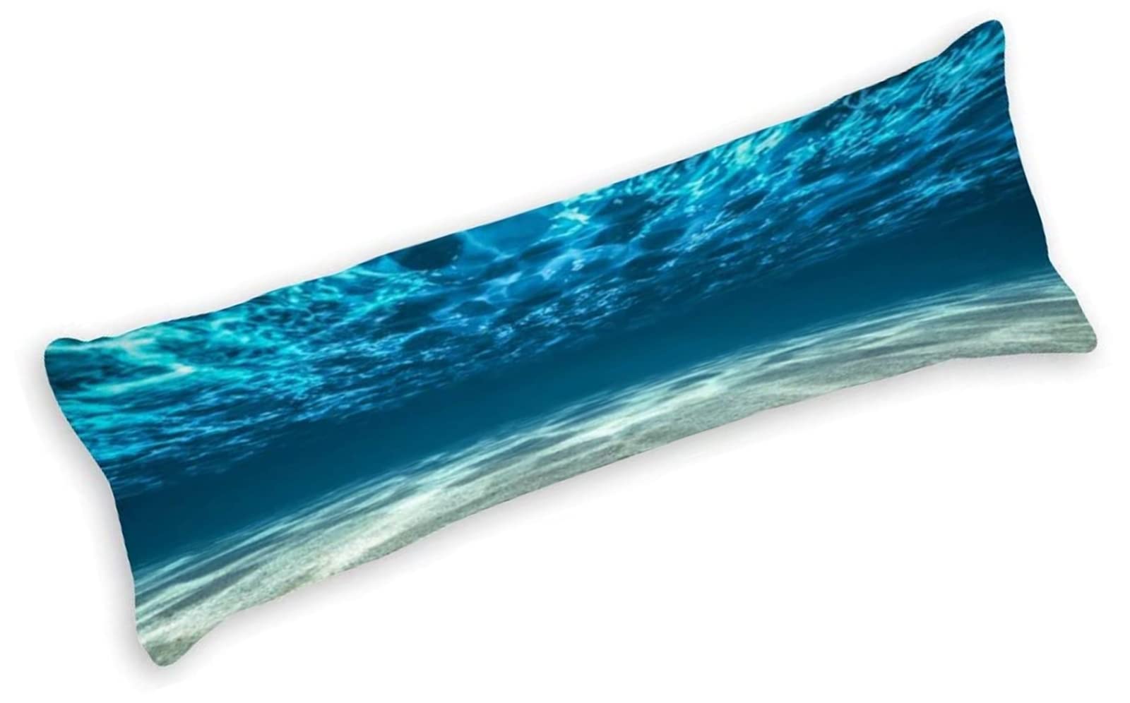 20x54 Inch Blue Ocean Cotton Body Pillow Cover - Soft & Breathable Long Pillowcase for Bed, Sofa & Couch - Perfect for Home Decor, Lounging & Relaxation