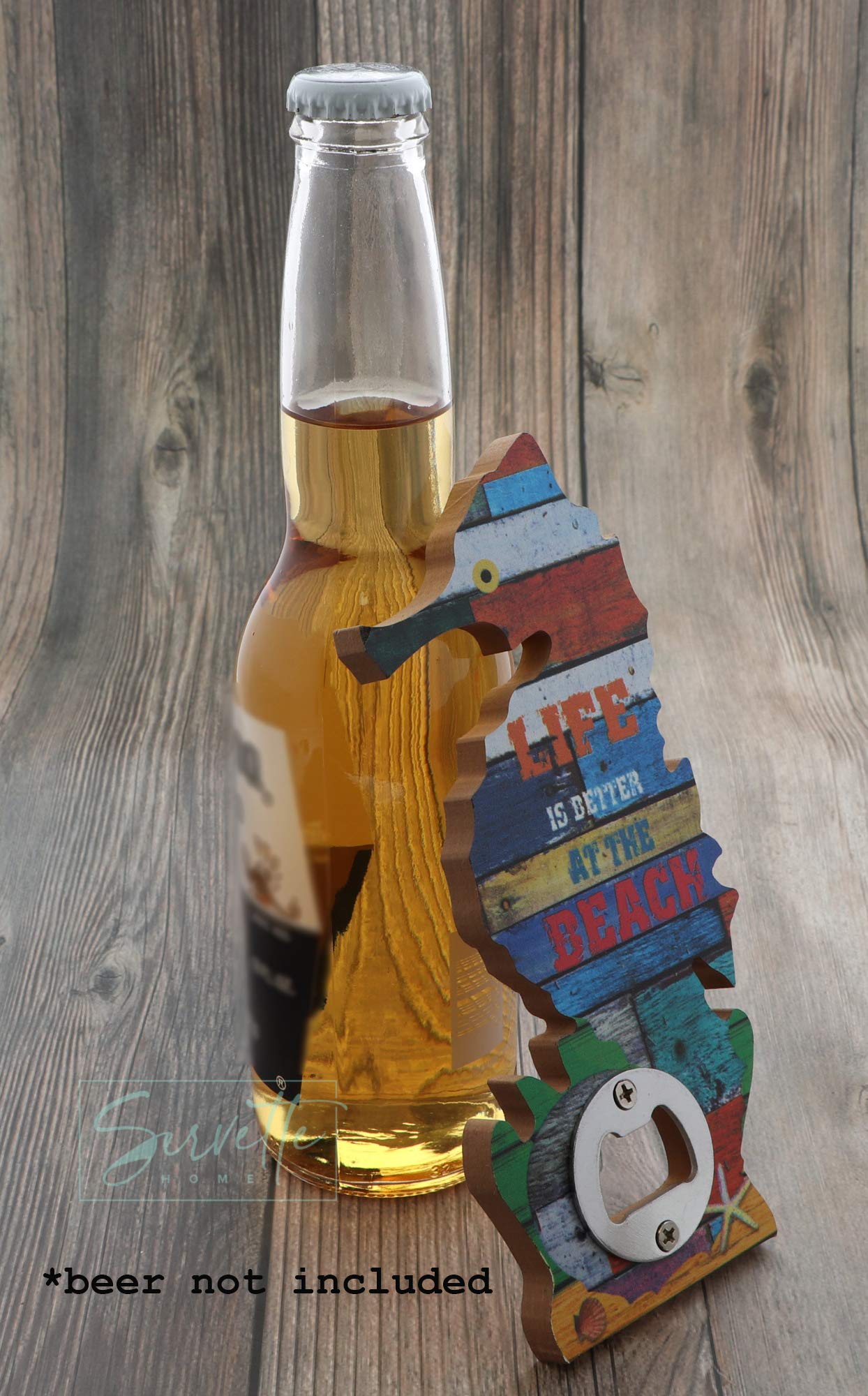 Premium Nautical Beer Opener - Rustproof Seahorse Design Bottle Opener for Beer, Soda & Home Brewing | Perfect for Beach Parties, Boat Trips & Man Cave Decor