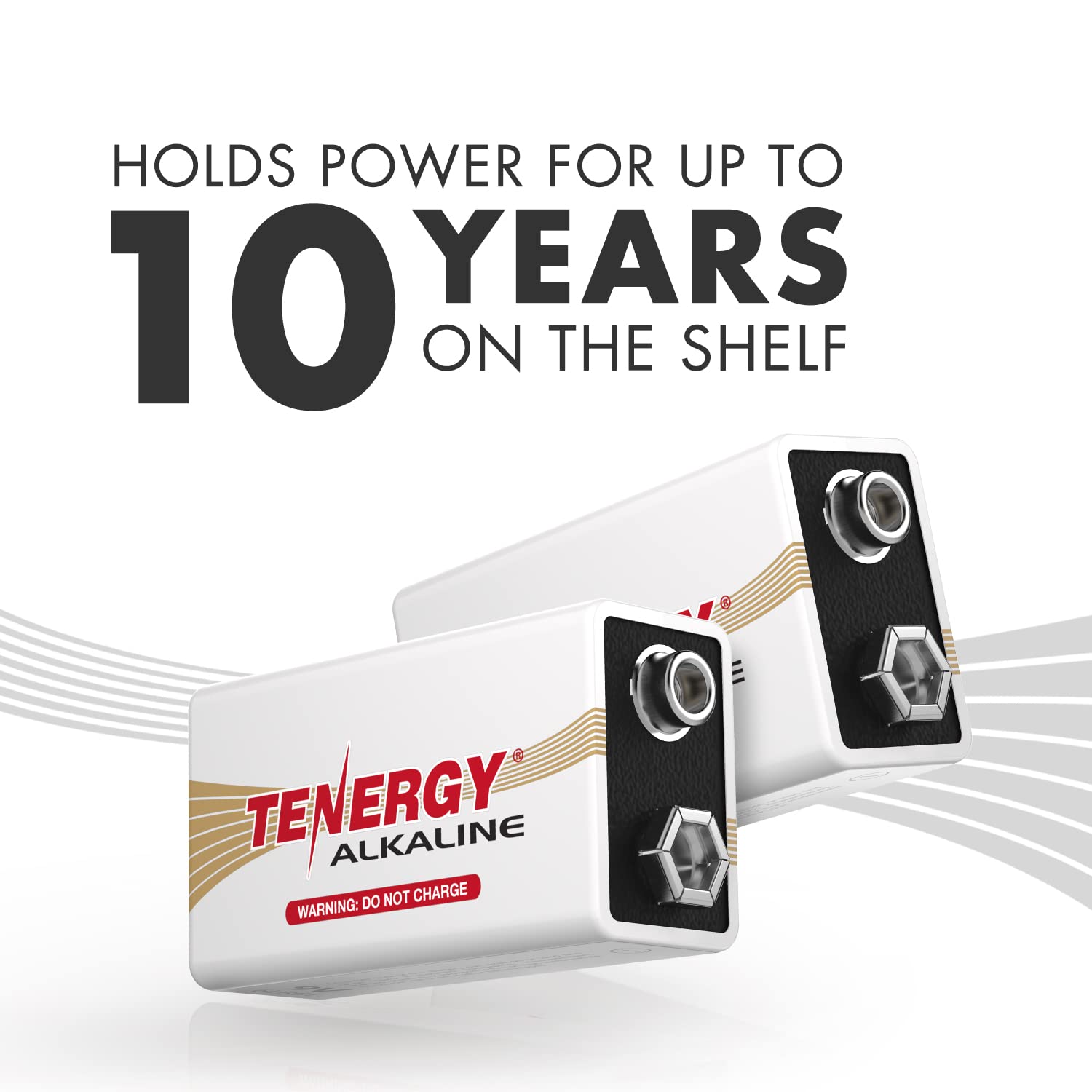 Tenergy 6LR61 9V Alkaline Batteries - 240 Pack of Non-Rechargeable Long-Lasting Power for Smoke Detectors, Guitar Pickups, Microphones, Toys & Electronics - Ideal for Home Safety & Musical Equipment