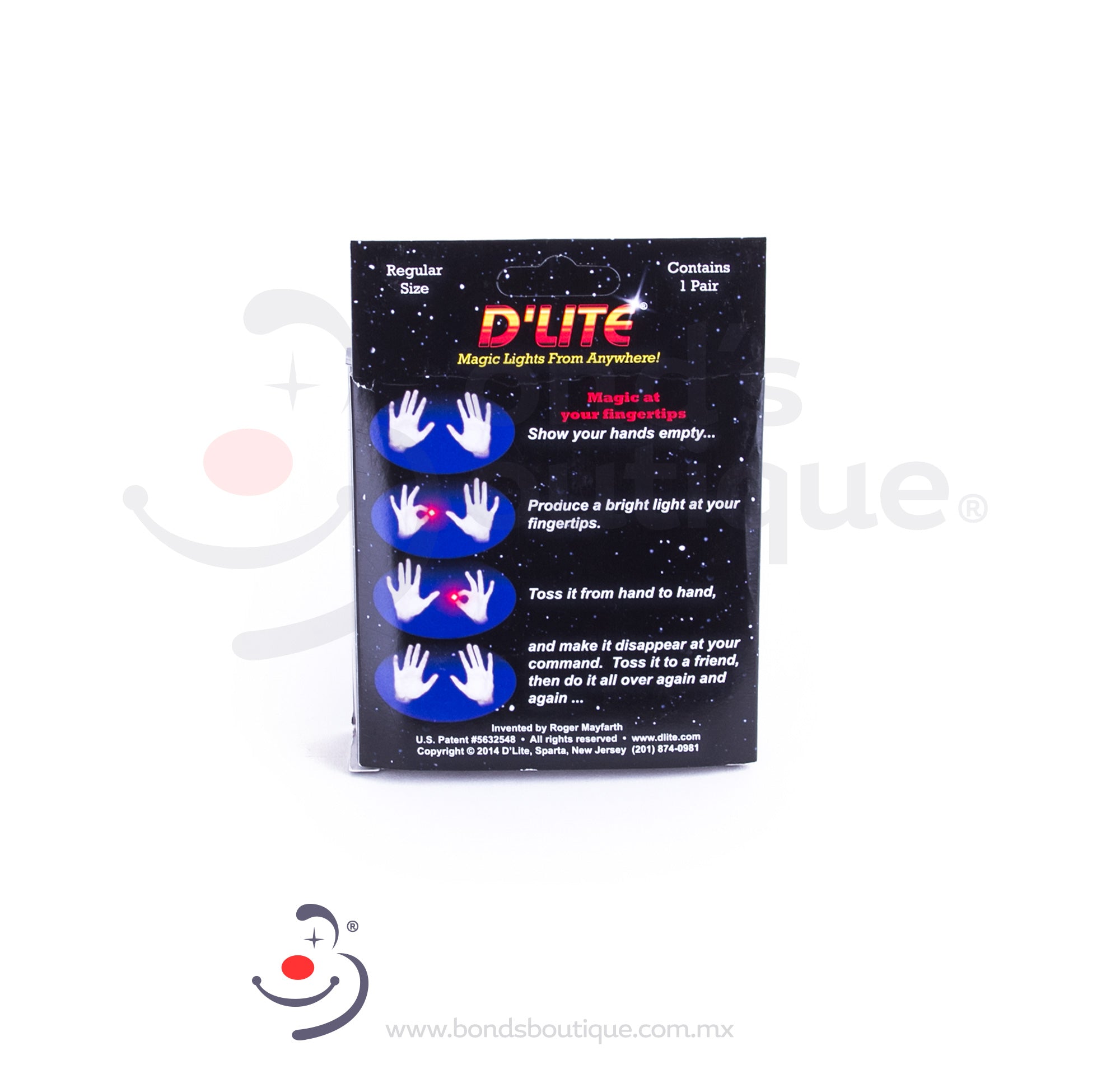 D'LITE Red LED Finger Lights - Glow in The Dark Party Favors for Kids, Rave, Concerts & Nighttime Fun