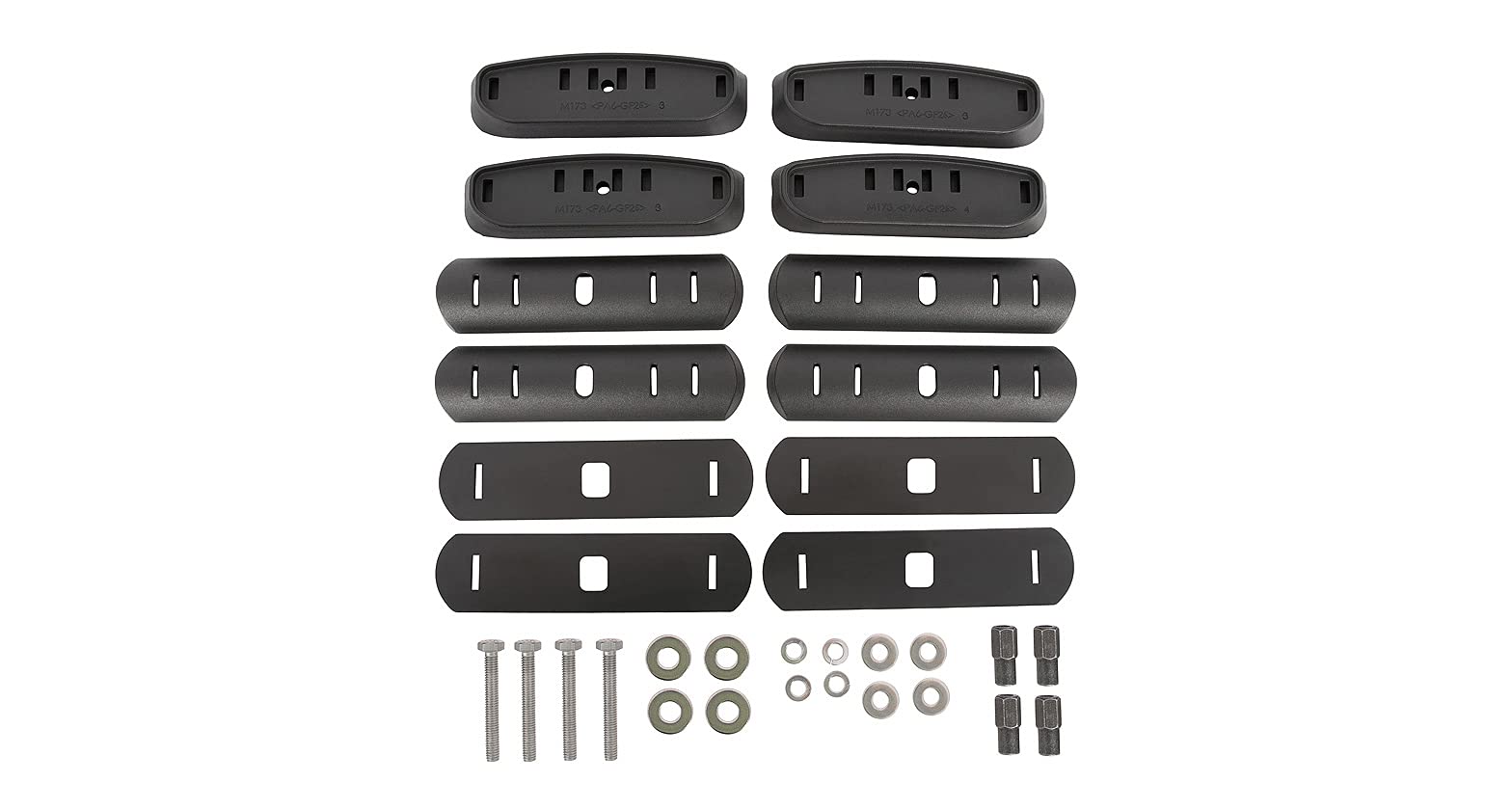 Rhino-Rack Base Kit for Honda HR-V, Hyundai Kona, Kia Seltos | Flush Roof Rails | RCP68-BK | Perfect for Road Trips & Outdoor Adventures