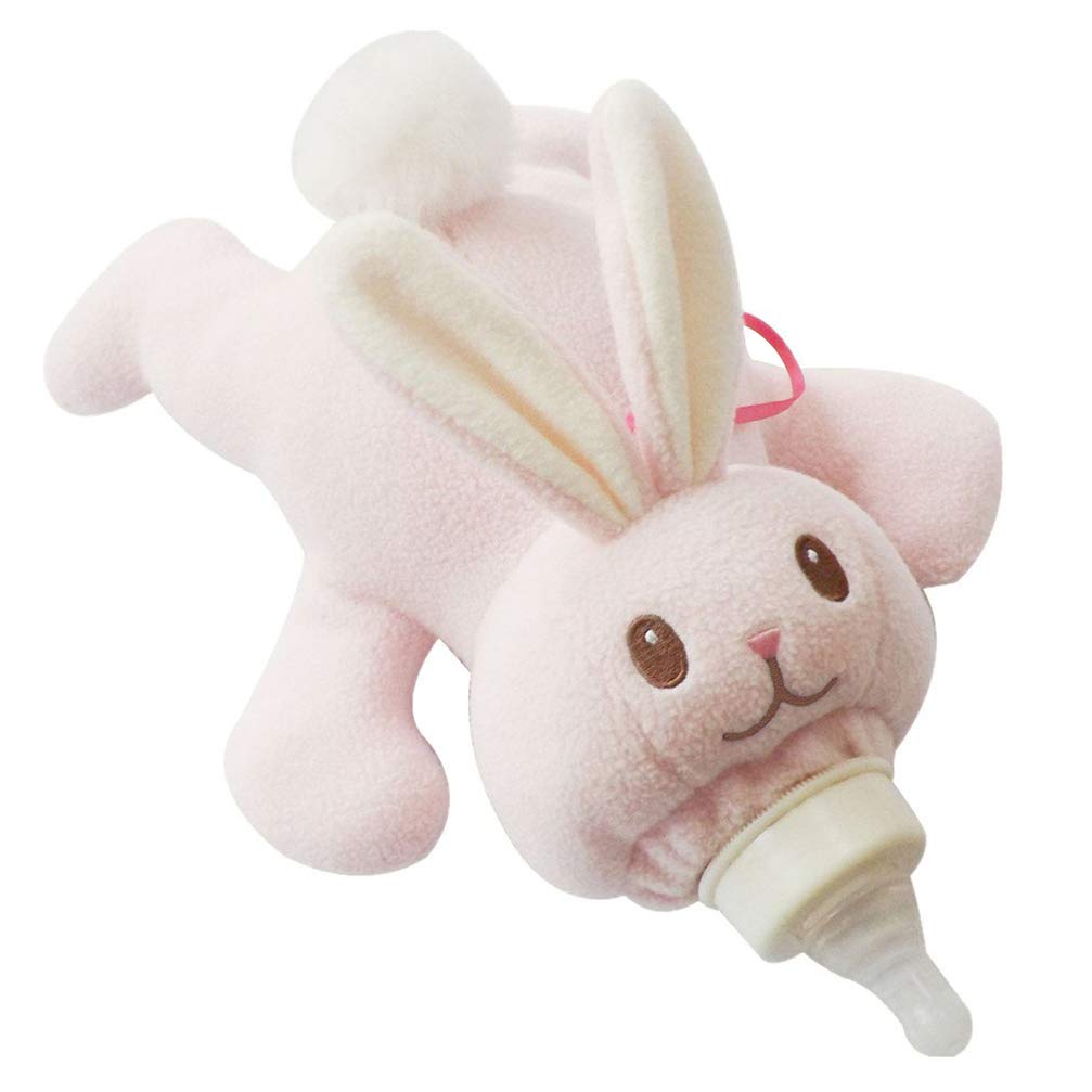 Artibetter Bunny Milk Bottle Cover - Soft Protective Stuffed Animal Baby Bottle Holder for Kids, Toddlers & Infants - Perfect for Feeding, Travel & Daycare Use