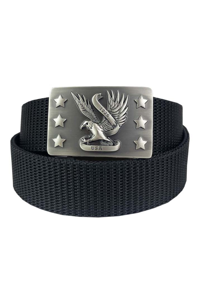 Premium Tactical Gun Belt with Eagle Buckle - Heavy Duty Nylon CCW Belt for Concealed Carry & Outdoor Activities - Hunting, Shooting Range, Hiking & EDC