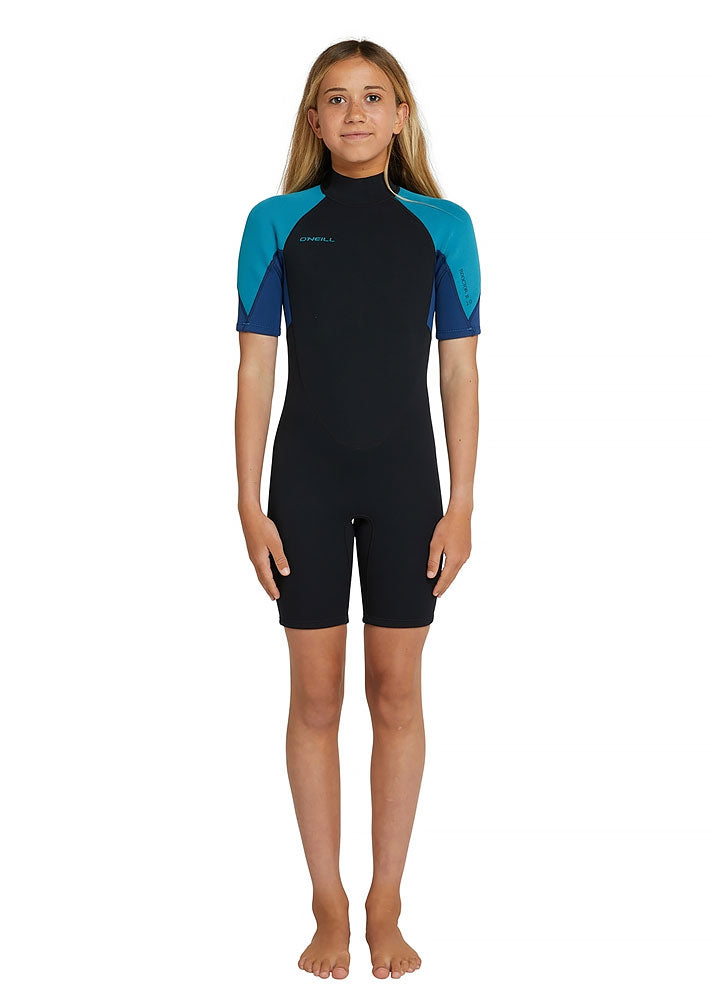 ONeill Girls Reactor II 2mm Back Zip Spring Wetsuit - Perfect for Kids Surfing, Swimming & Water Sports