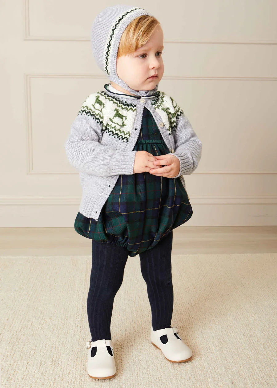 Windsor Tartan Romper for Baby Boys - Stylish & Comfortable Outfit for Holidays, Photos & Special Occasions