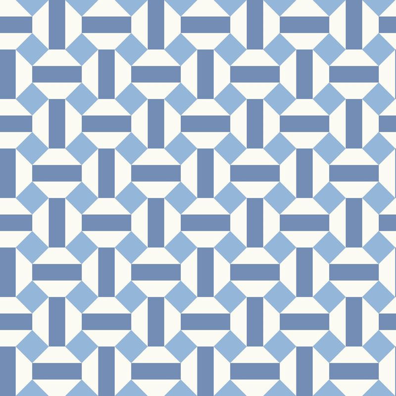 Cole and Son Alicatado Blue Modern Wallpaper – Premium Peel and Stick Wallpaper for Living Room, Bedroom, and Office Decor