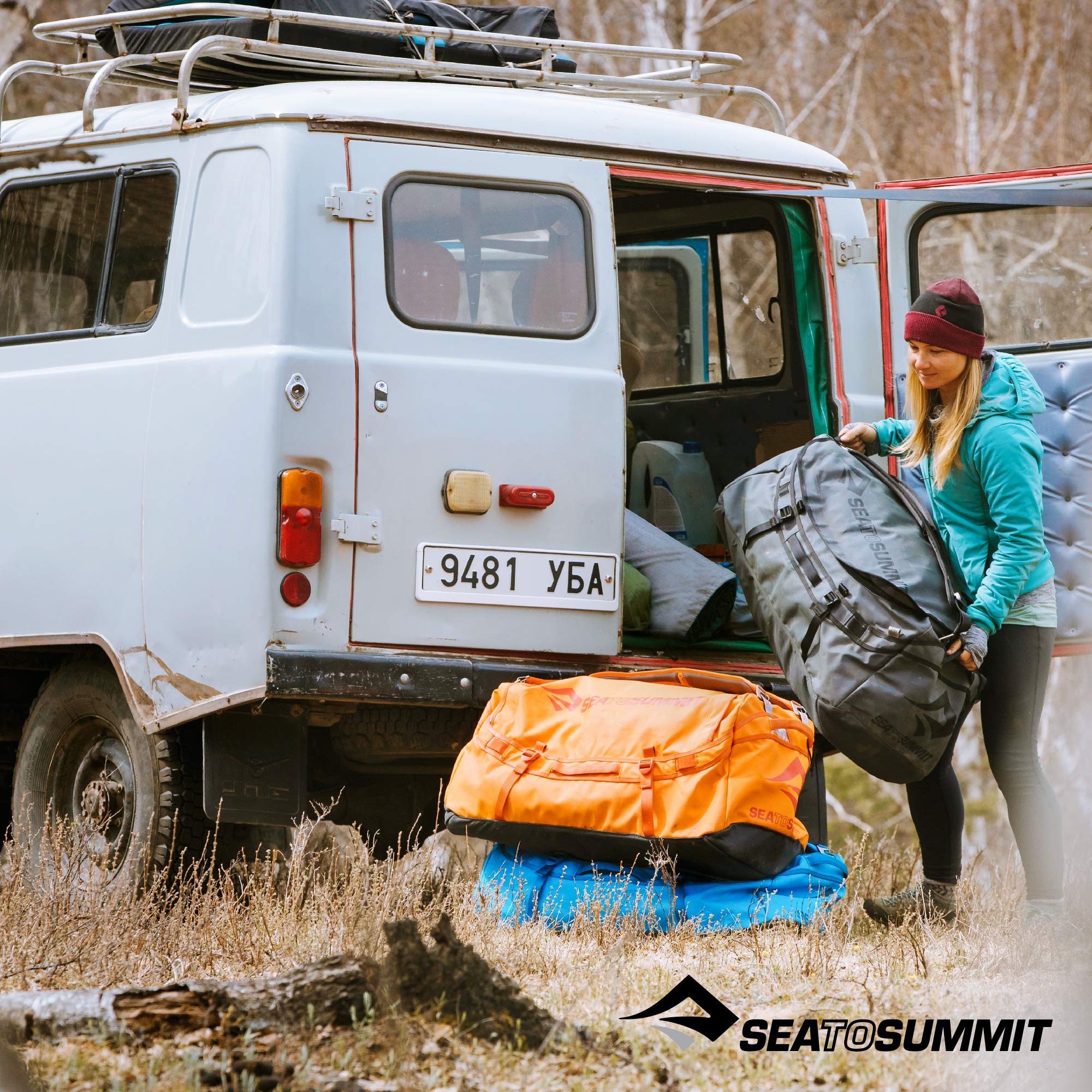 Sea to Summit Expedition Duffle Bag with Backpack Straps - Waterproof Travel Duffel for Camping, Hiking & Outdoor Adventures - Perfect for Gear Storage & Adventure Travel
