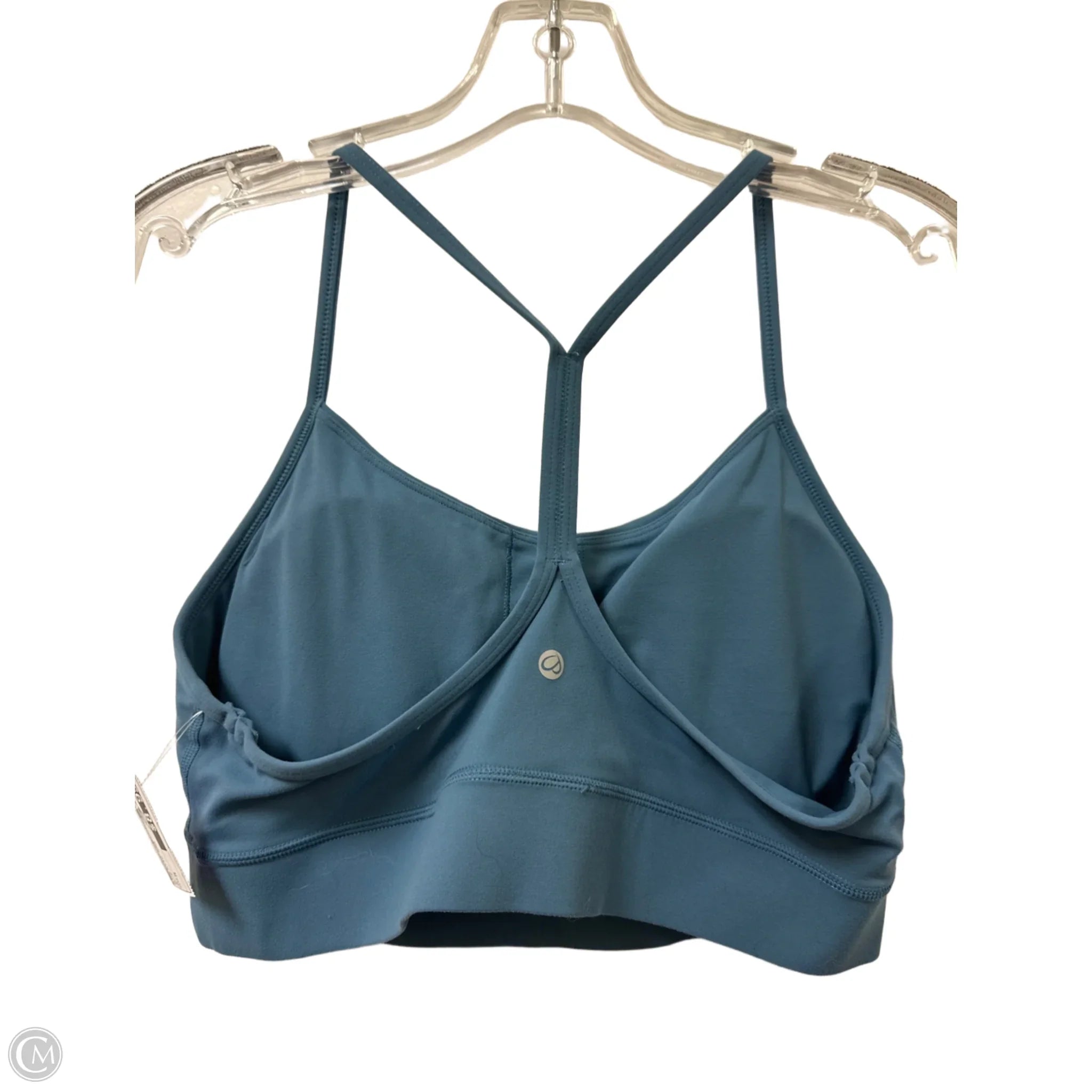 Clothes Mentor Women's Medium Blue Athletic Sports Bra - Perfect for Yoga, Running & Gym Workouts