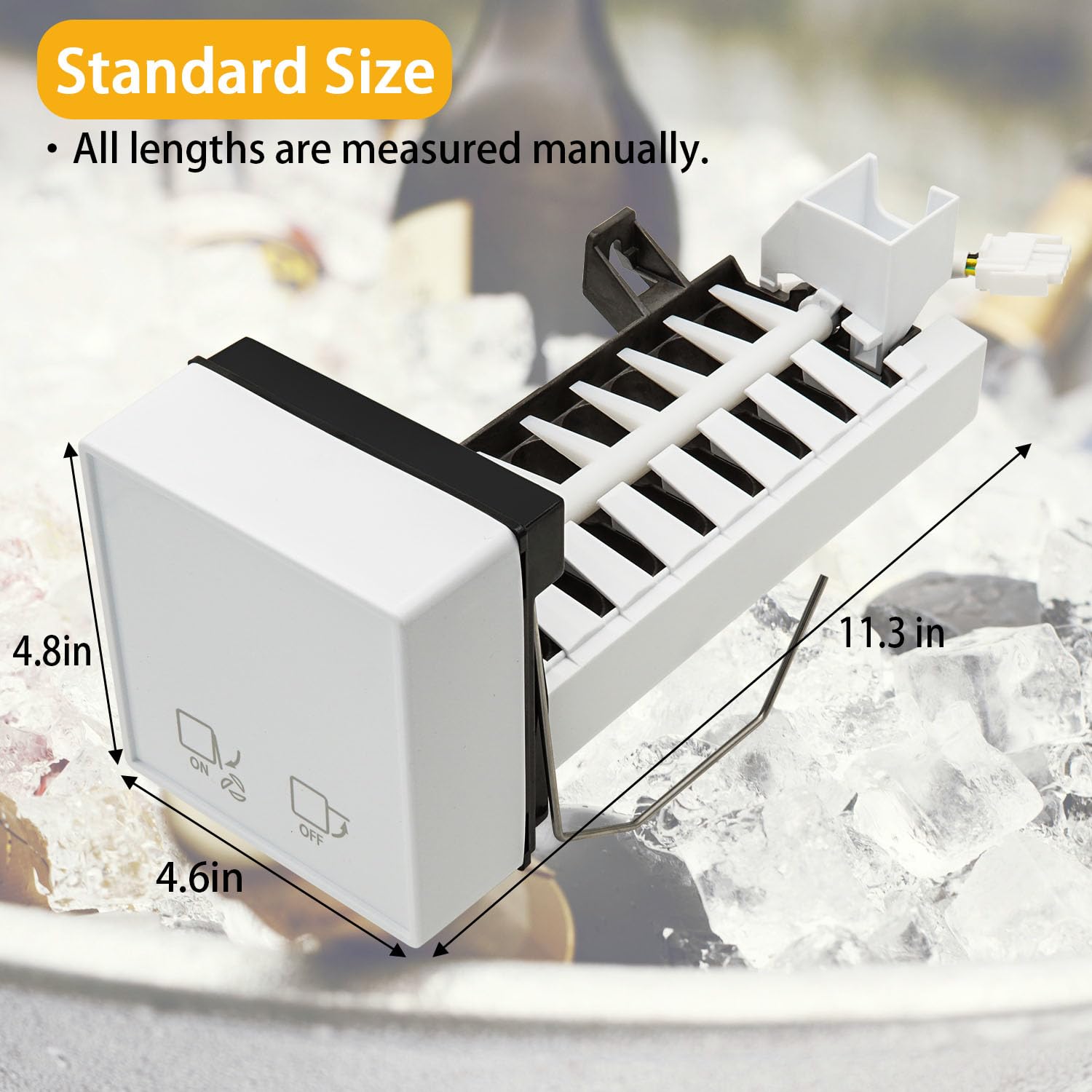 SupHomie IMBD03-003 Replacement Ice Maker for Frigidaire Refrigerators - High Capacity Automatic Ice Machine - Perfect for Home, Office, and RV Use