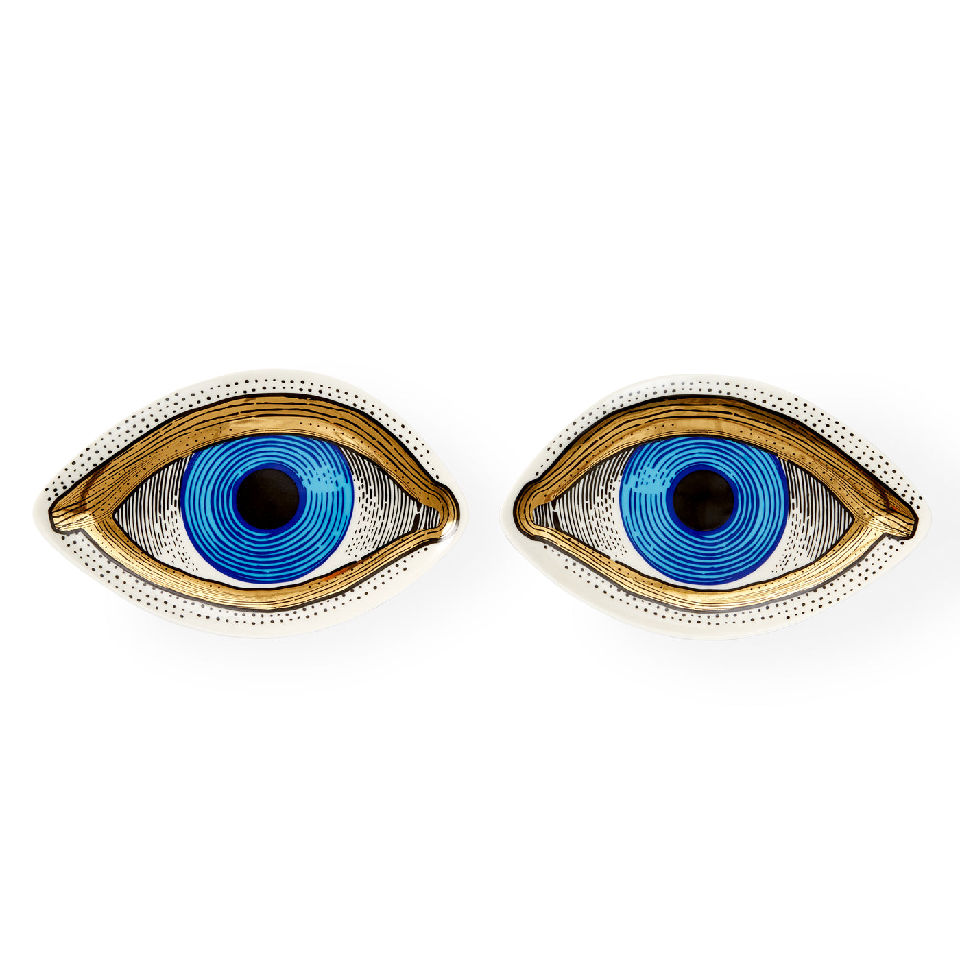 Elegant Eye-Shaped Trinket Tray Set - Jewelry Organizer for Rings, Earrings & Small Accessories | Perfect for Vanity, Dresser & Bathroom Decor