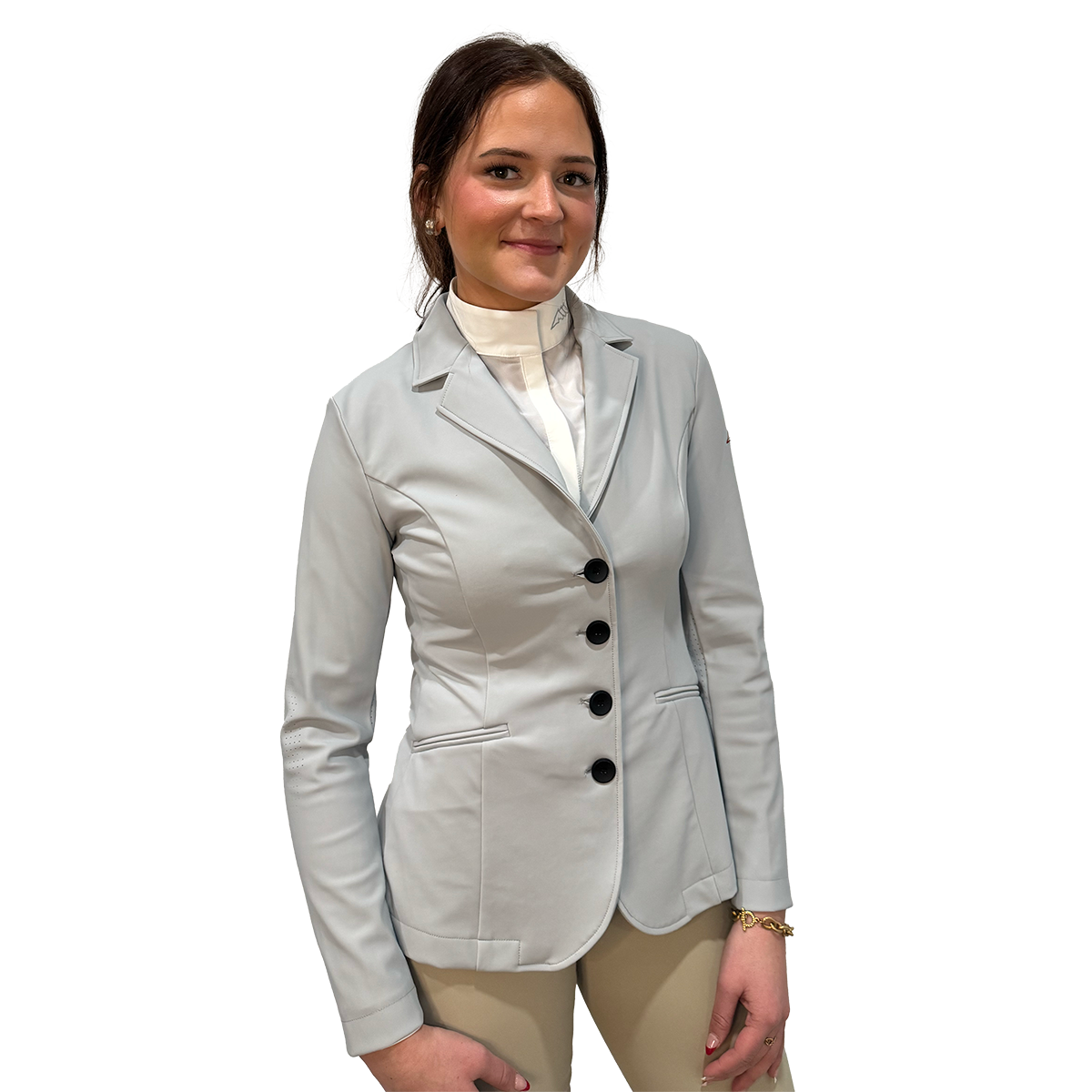 Equiline Women's Eufra Show Coat with Laser Perforation - Breathable Equestrian Riding Jacket for Horse Shows & Outdoor Activities