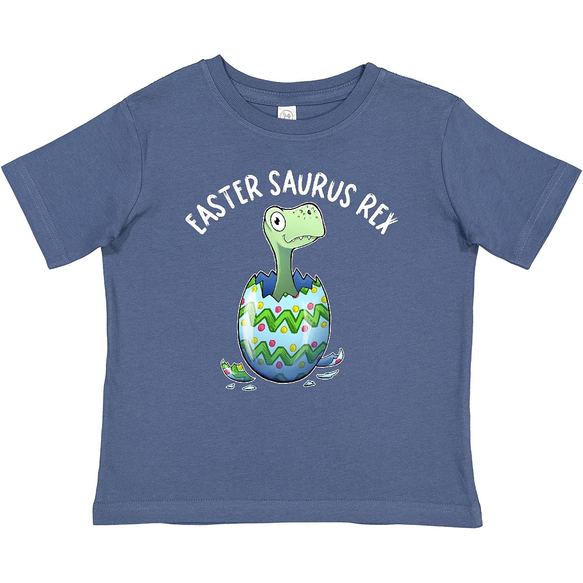 Inktastic Easter Saurus Rex Dinosaur Hatching Easter Egg Baby T-Shirt - Cute Dino Graphic Tee for Toddlers & Infants - Perfect for Easter Outfits, Birthday Parties & Playdates