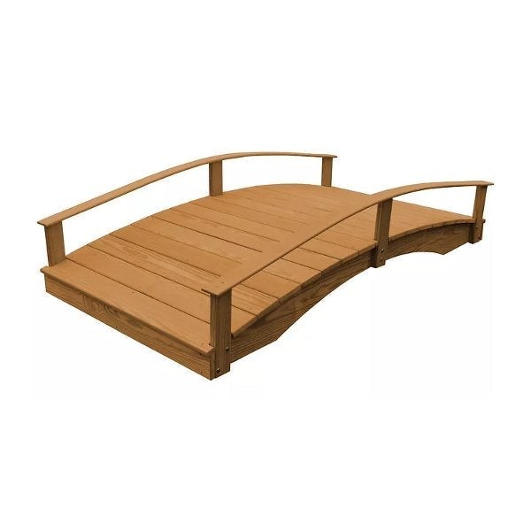 Handcrafted Oriental Garden Bridge - Decorative Asian Wooden Footbridge for Zen Gardens, Ponds & Backyard Landscaping
