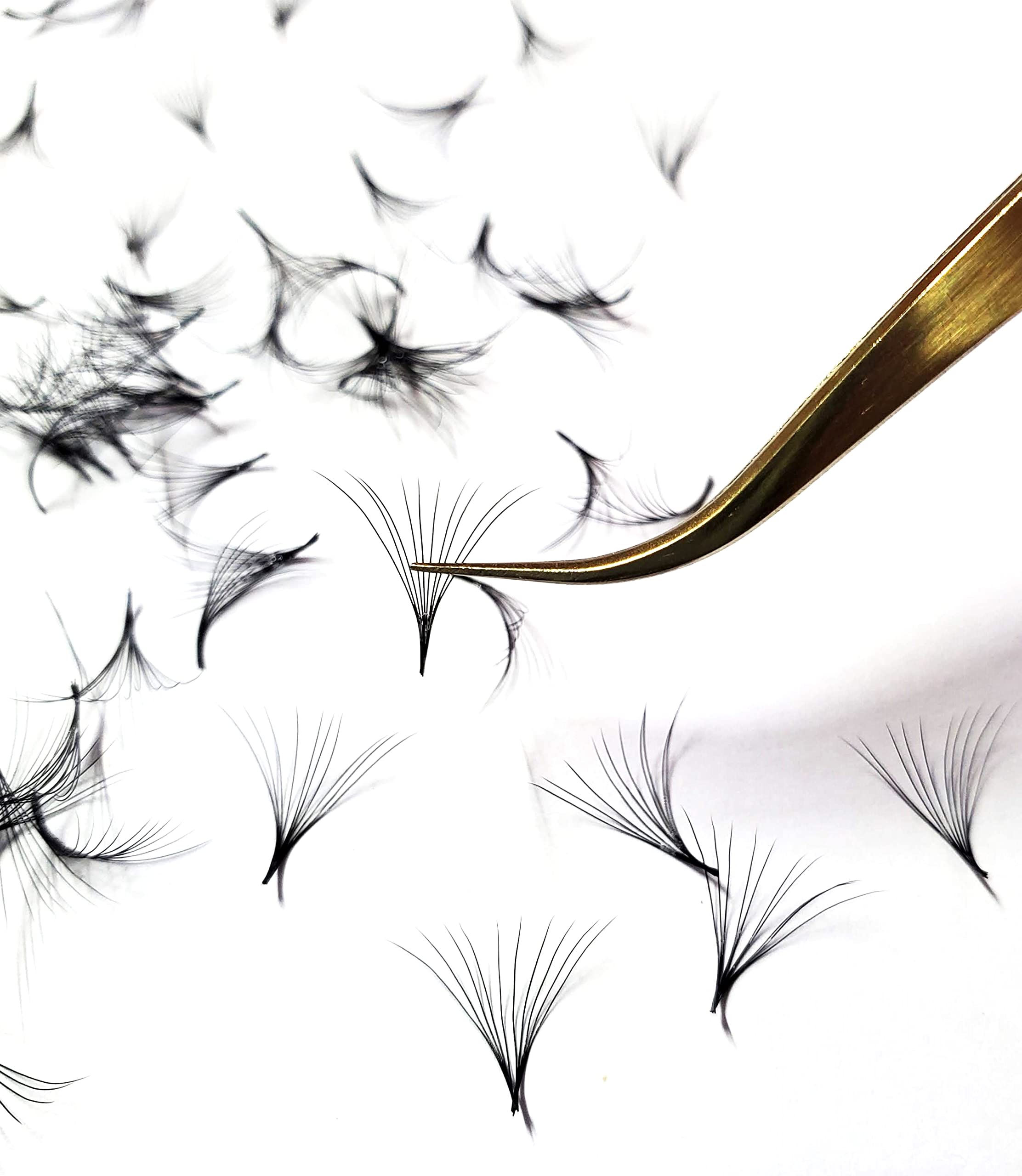 10D 0.07 C/D Curl 1000 Pcs Premium Premade Volume Eyelash Fans - Handmade Russian Lash Extensions Supplies (17mm) for Salon Professionals & DIY Lash Artists - Perfect for Volume Lash Sets, Bridal Makeup & Special Occasions