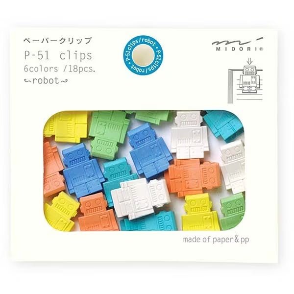 Premium Midori DESIGNPHIL Paper Clips - 100pcs Colorful Metal Binder Clips for Office, School & Home Organization - Perfect for Documents, Notes & Craft Projects