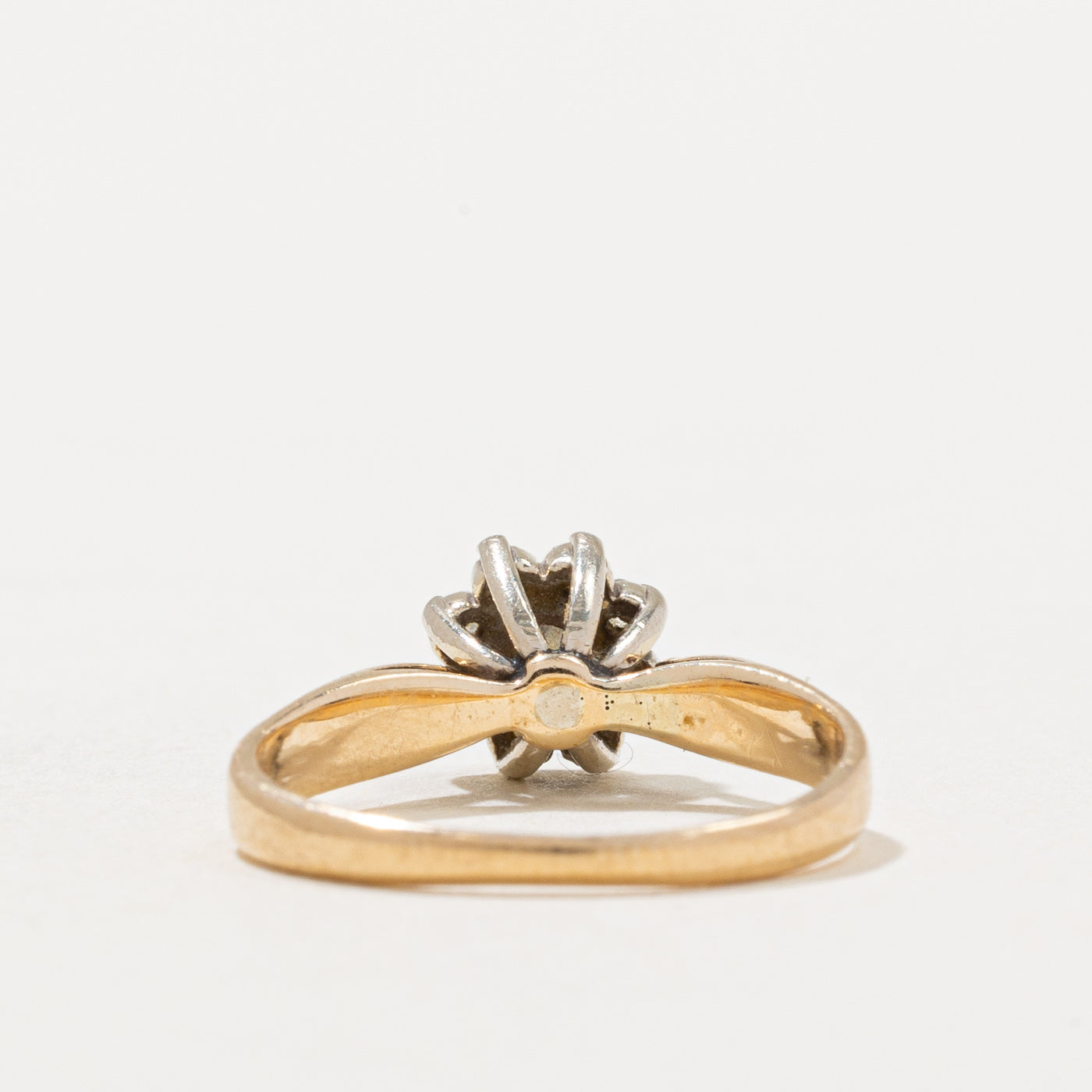 0.26ctw High Set Diamond Halo Engagement Ring for Women, Size 4.25 - Perfect for Proposals, Anniversaries & Bridal Jewelry