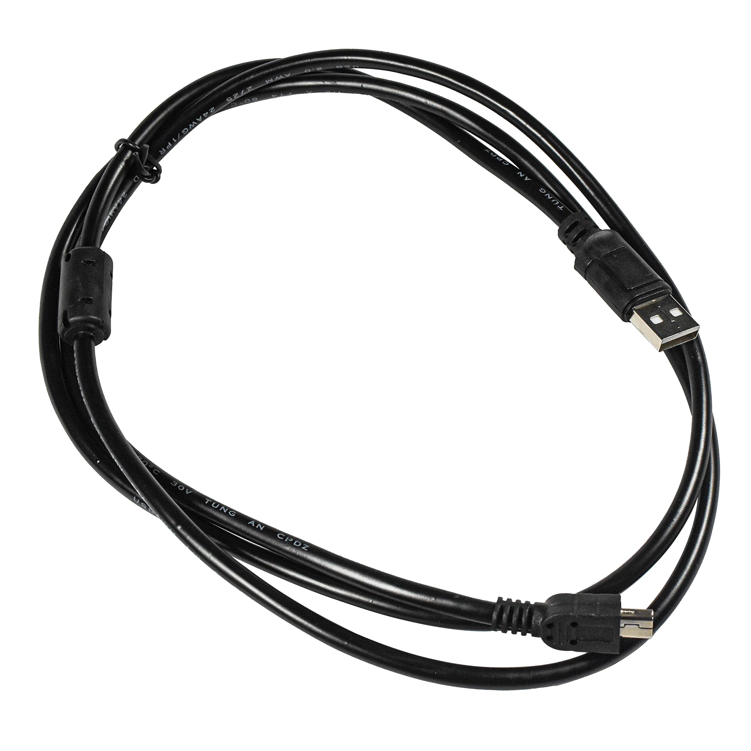 HQRP Male A to Mini B 5-PIN USB Cable for Sony NSC-GC1 MPEG4 Net Sharing Camera & A230 Digital Camera - High-Speed Data Transfer & Charging Cord for Photography Enthusiasts
