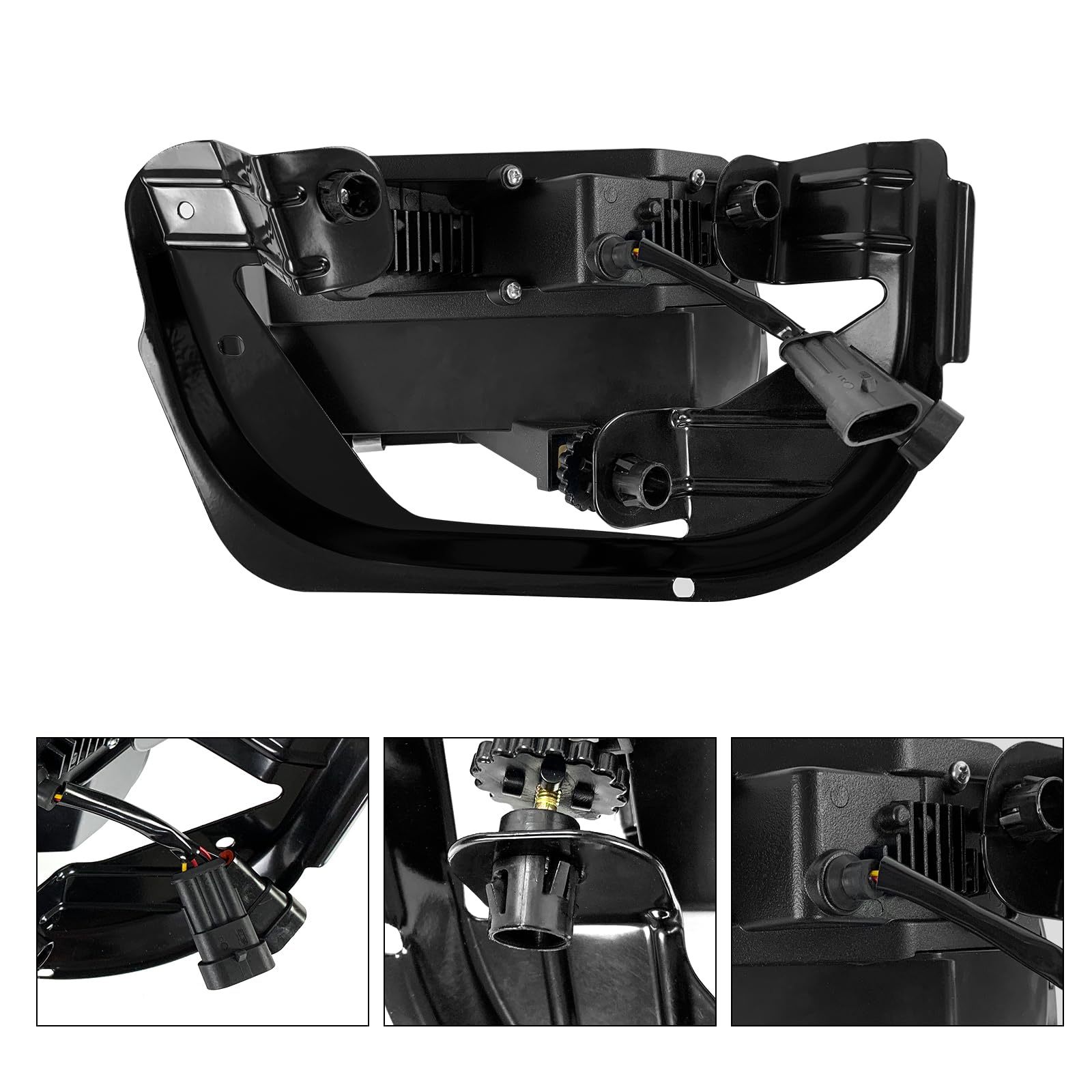 2009-2018 Dodge Ram 1500 2500 3500 LED DRL Fog Lights with Amber Turn Signal - Clear Lens Front Bumper Driving Lamps for Enhanced Visibility & Safety in Night Driving and Foggy Conditions
