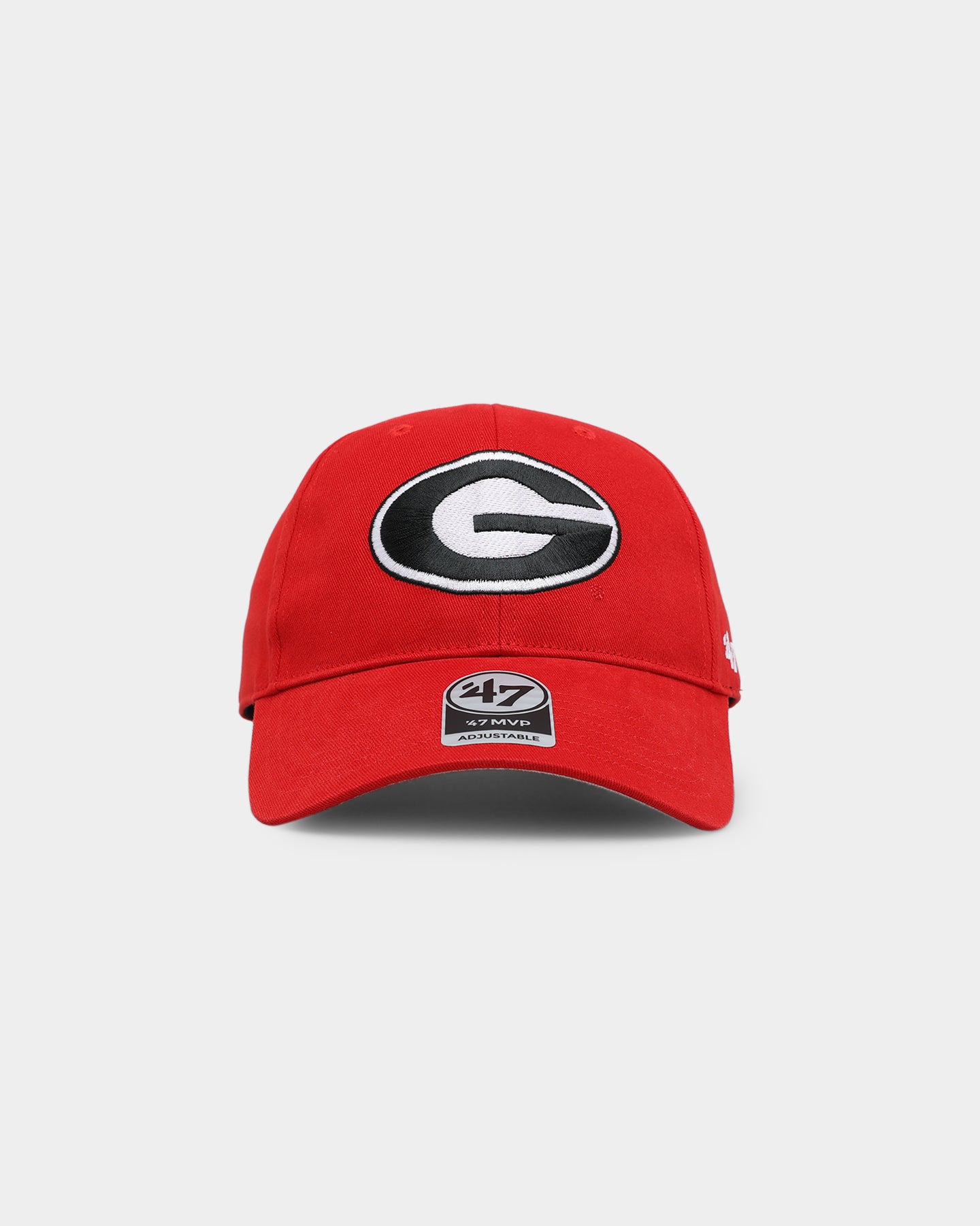 Georgia Bulldogs '47 MVP Strapback Adjustable Hat - Red Cotton Snapback Cap for Men & Women - Perfect for Football Games, Tailgating & Fan Gear Collection