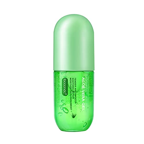 Aloe Vera Gel Moisturizer for Face & Skin - 50ml Soothing Sunburn Relief & Hydrating After Sun Care - Perfect for Men's Skincare Routine & Post-Sun Exposure