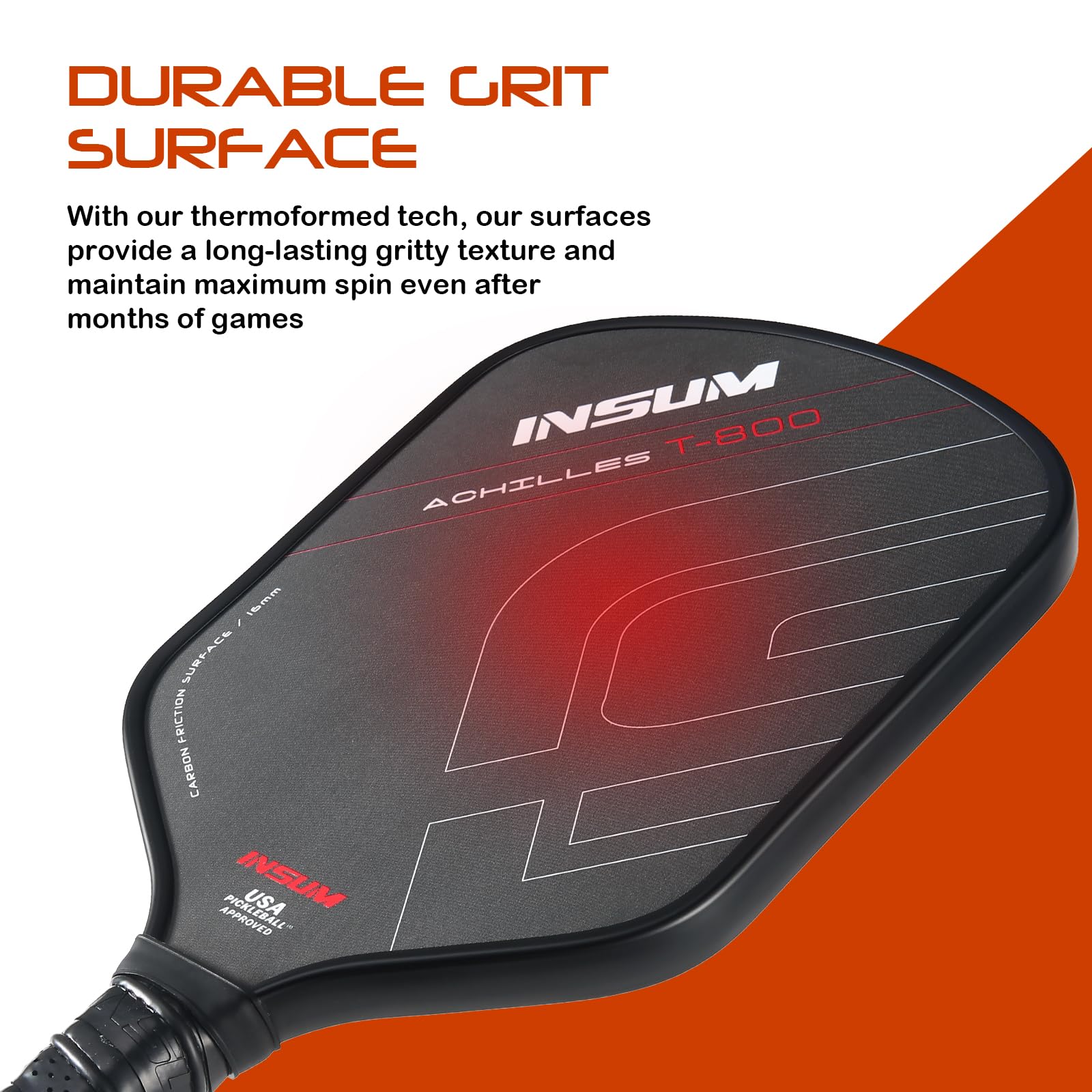 **USAPA Approved Pickleball Paddles - Toray Raw Carbon Fiber Thermoformed for Ultimate Control & Power | Perfect for Tournaments, Recreational Play & Outdoor Sports**