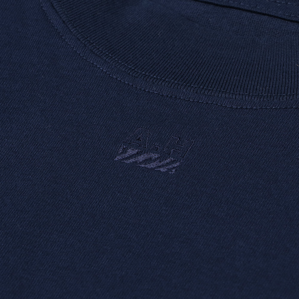 A.H. Men's Long Sleeve T-Shirt - Navy Blue Crew Neck Casual Shirt for Everyday Wear, Work & Outdoor Activities