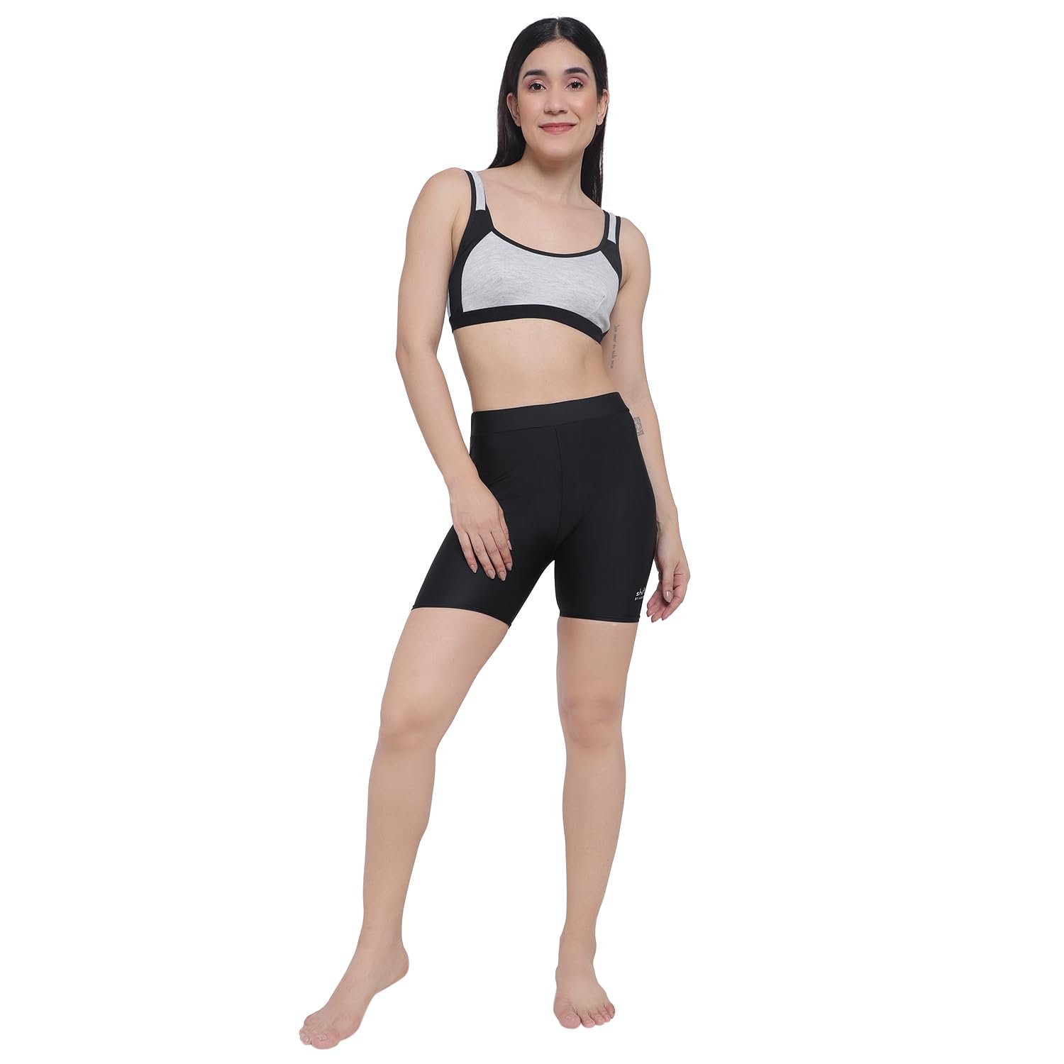 Women's High Waist Compression Shorts - Breathable Nylon Workout Tights for Cycling, Running, Yoga & Fitness | Gym, Dance, Swimming & Sports Activities | Stretchy & Stylish Activewear