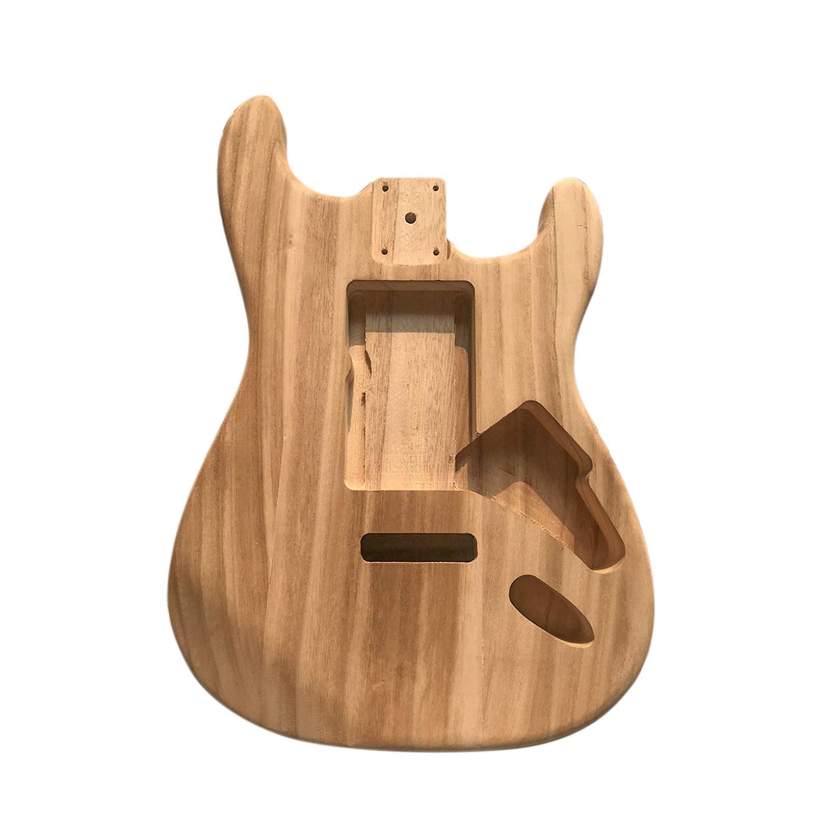 GIAOGIAO Unfinished Electric Guitar Body - Polished DIY Guitar Parts & Accessories for Custom Builds & Repairs | Perfect for Musicians & Luthiers