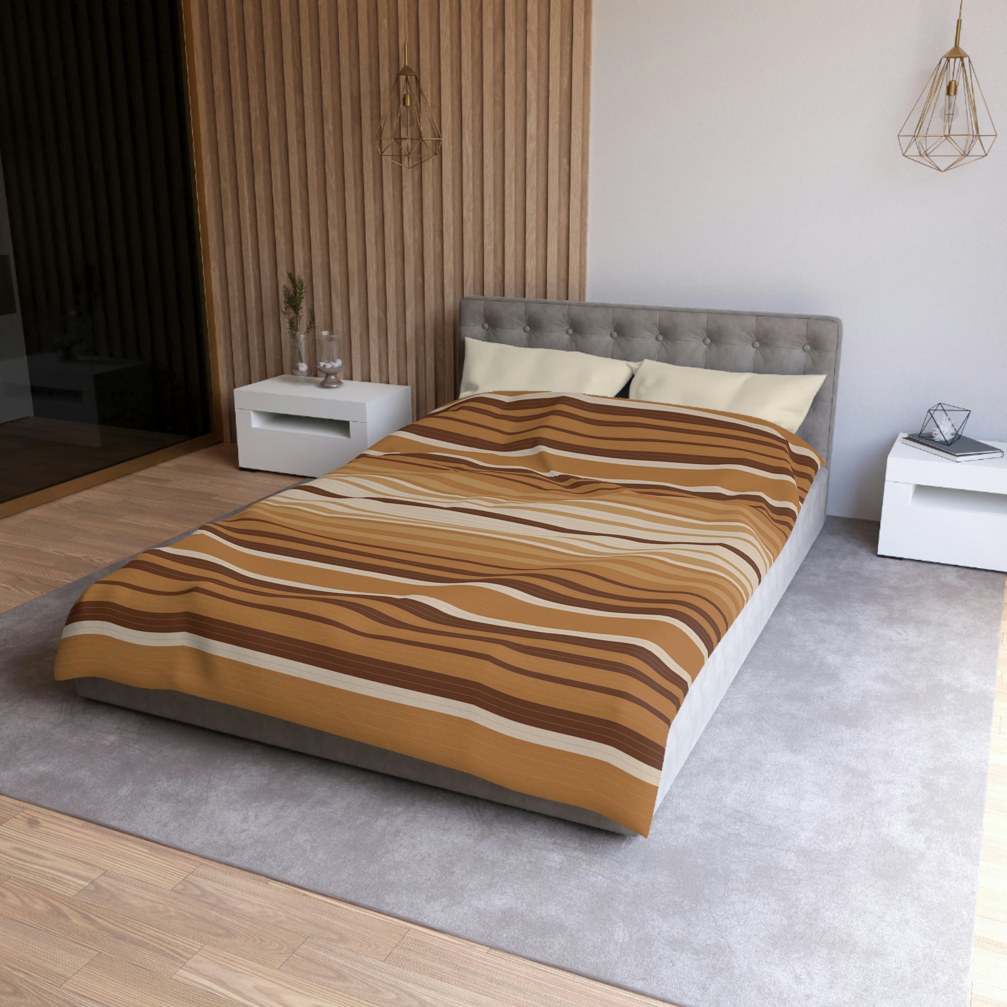 Premium Desert Sands Microfiber Duvet Cover Set - Soft & Breathable Bedding for Queen/King Size Beds - Luxury Bedroom Decor for Home, Hotel & Guest Room Comfort