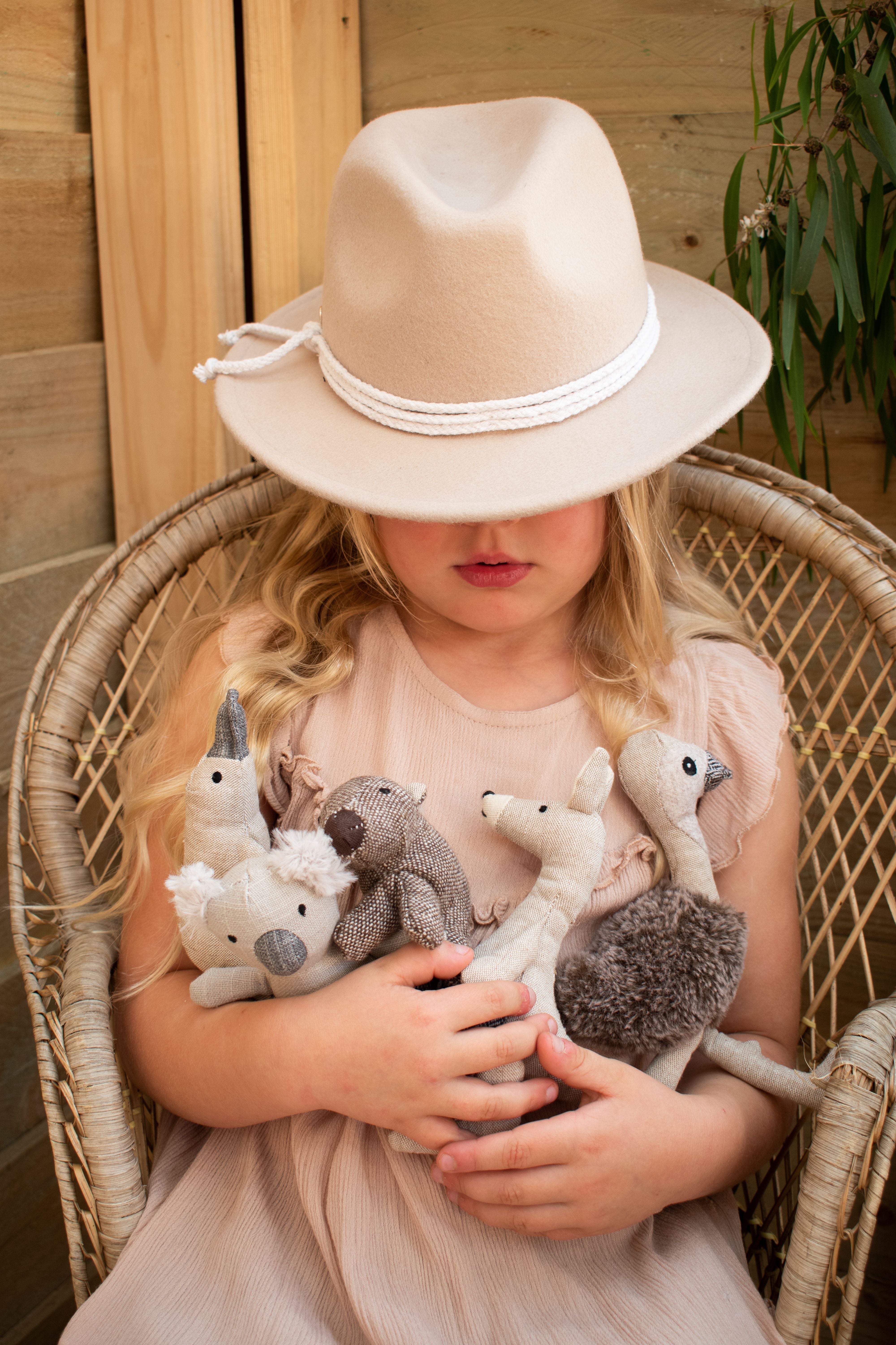 Wally Wombat Plush Toy with Mini Rattle - Soft Cuddly Stuffed Animal for Babies & Toddlers - Perfect for Playtime, Nursery Decor, and Sensory Development