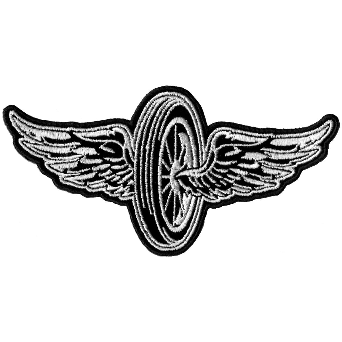 Hot Leathers Flying Wheel Patch - Premium Motorcycle Emblem for Harley Davidson & Cruisers - Perfect for Jackets, Vests & Biker Gear Customization