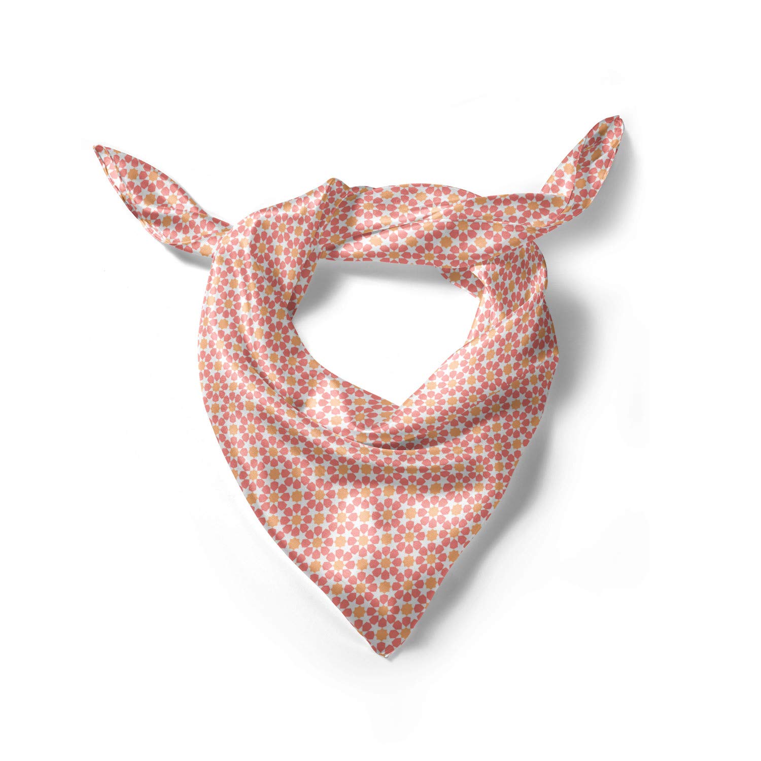 Ambesonne Moroccan Hair Scarf - Soft Pastel Head Wrap for Women, Boho Style Headband for Beach, Yoga, and Everyday Fashion Accessory